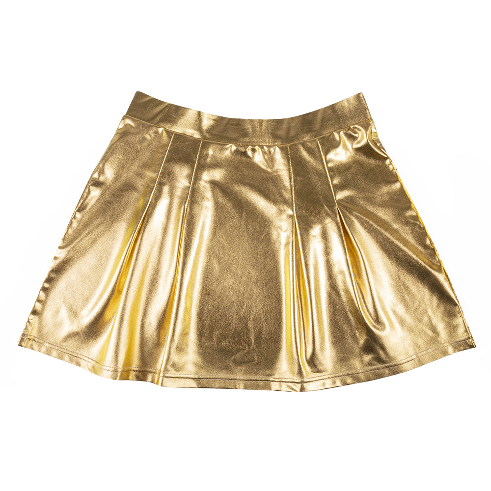 Minirokje Shiny goud (one size)
