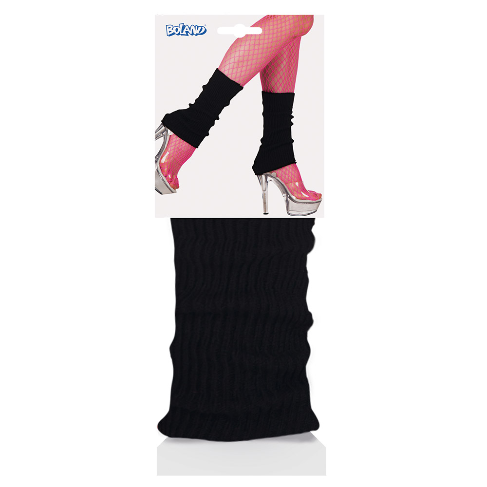 Paar beenwarmers Basic zwart