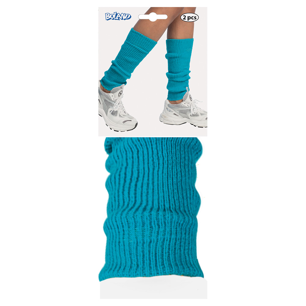 Paar beenwarmers Basic blauw