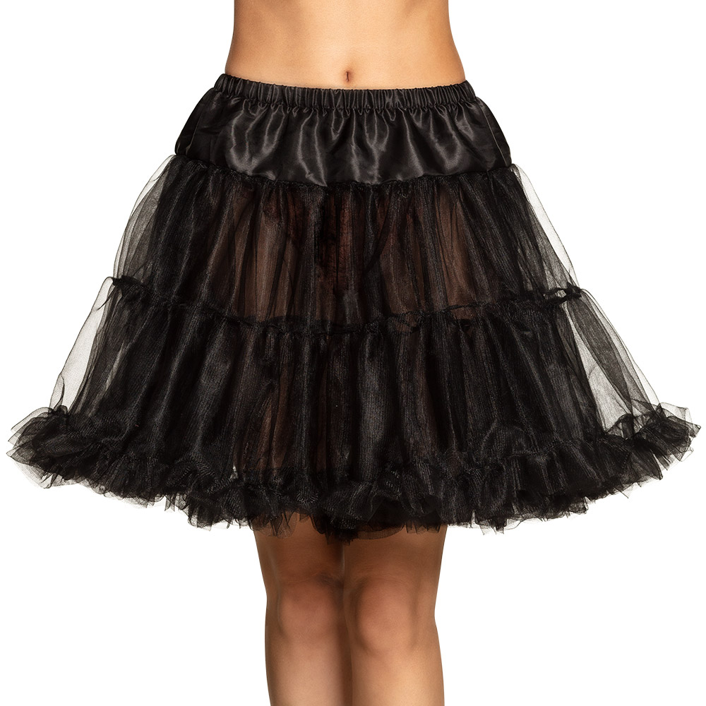St. Petticoat de luxe zwart (M/L stretch)