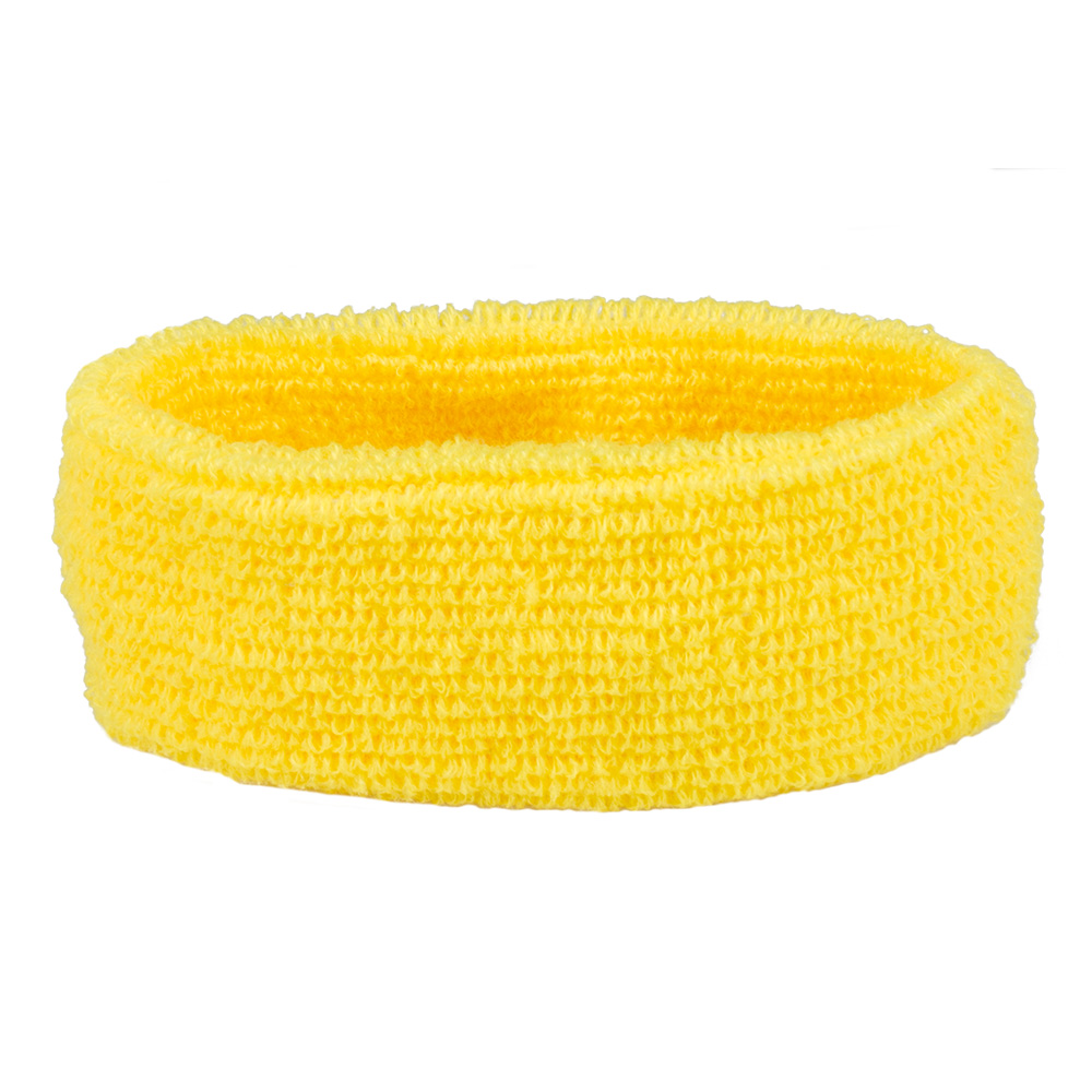 Set 3 zweetbandjes geel