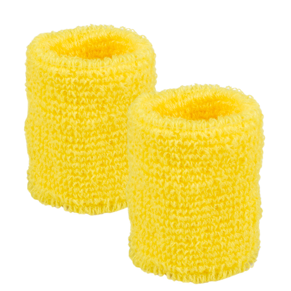 Set 3 zweetbandjes geel