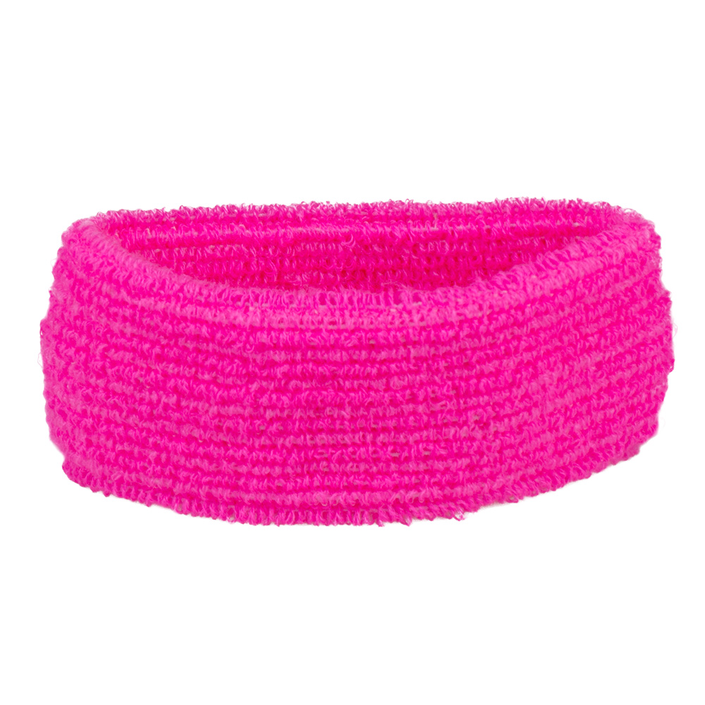 Set 3 zweetbandjes neonroze UV