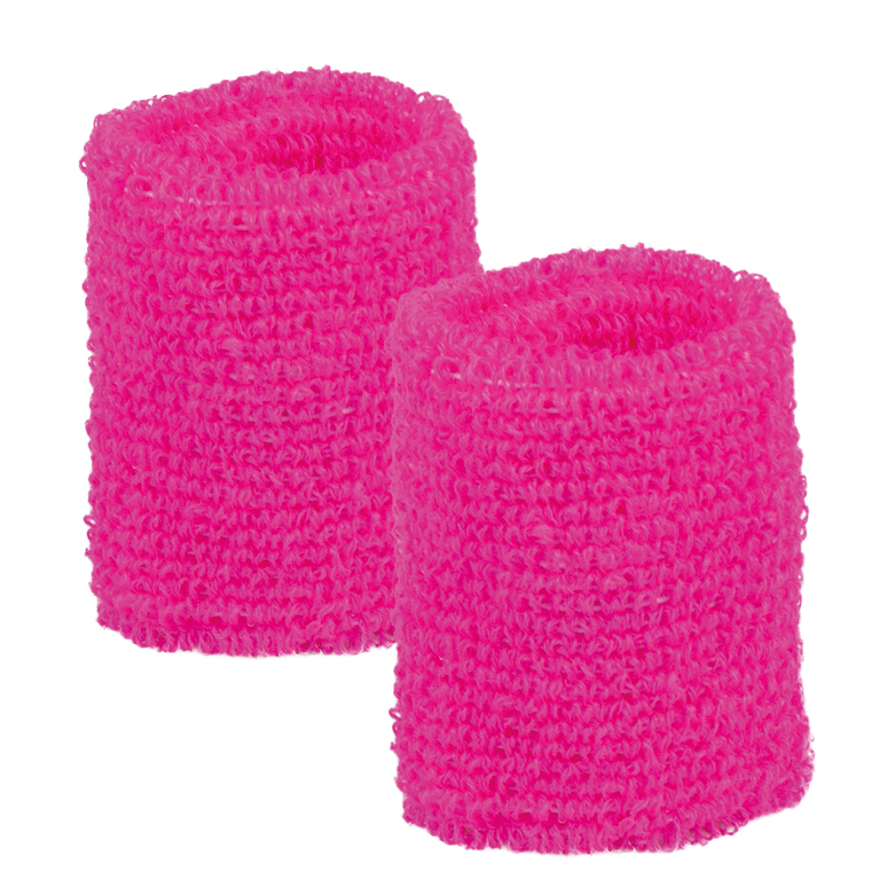 Set 3 zweetbandjes neonroze UV
