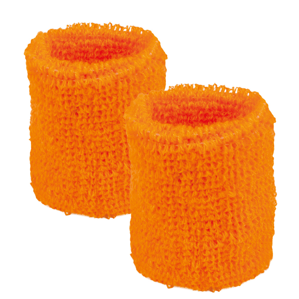 Set 3 zweetbandjes neonoranje