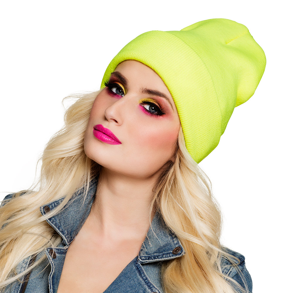 Beanie 4 neonkleuren ass. UV