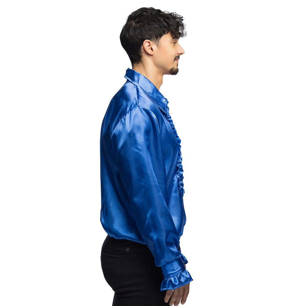 Partyshirt blauw (L)