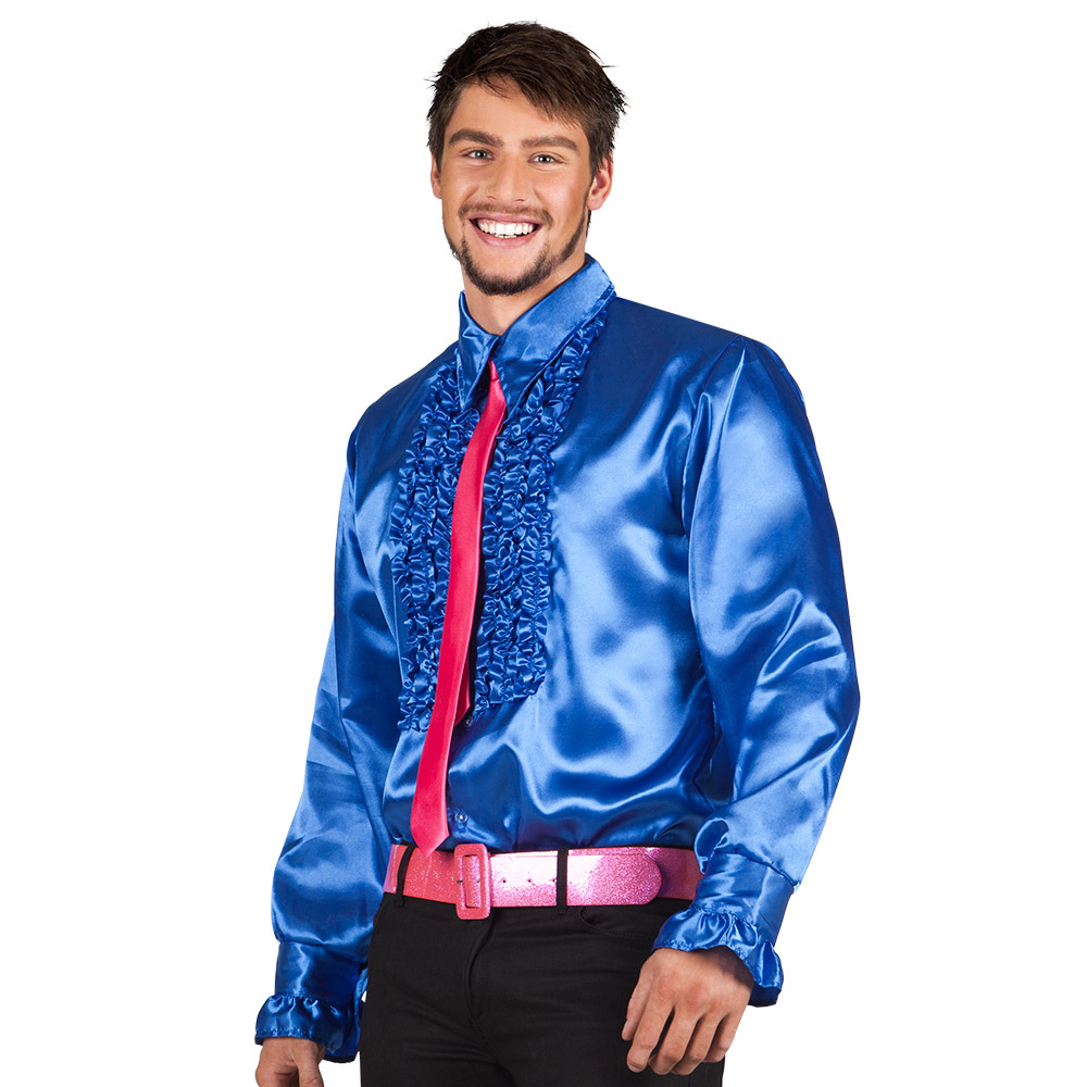 Partyshirt blauw (XXL)