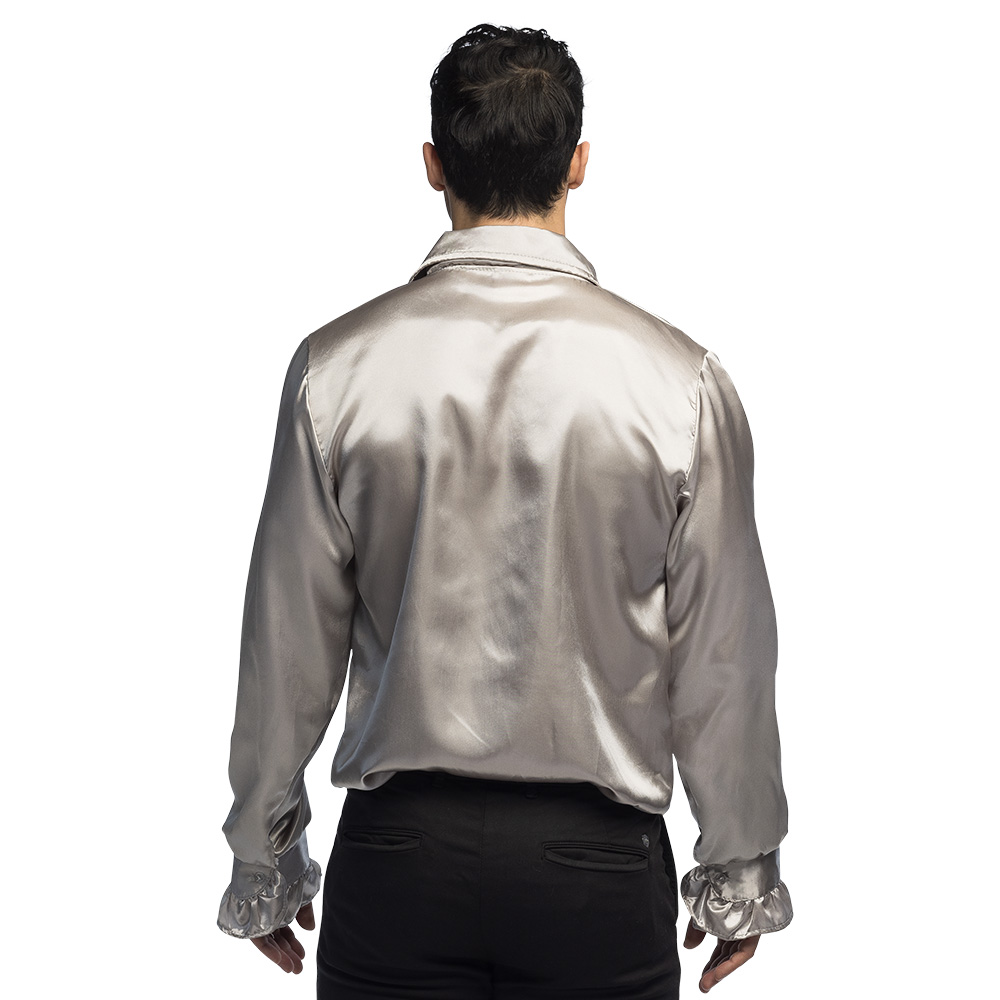 Partyshirt zilver (L)