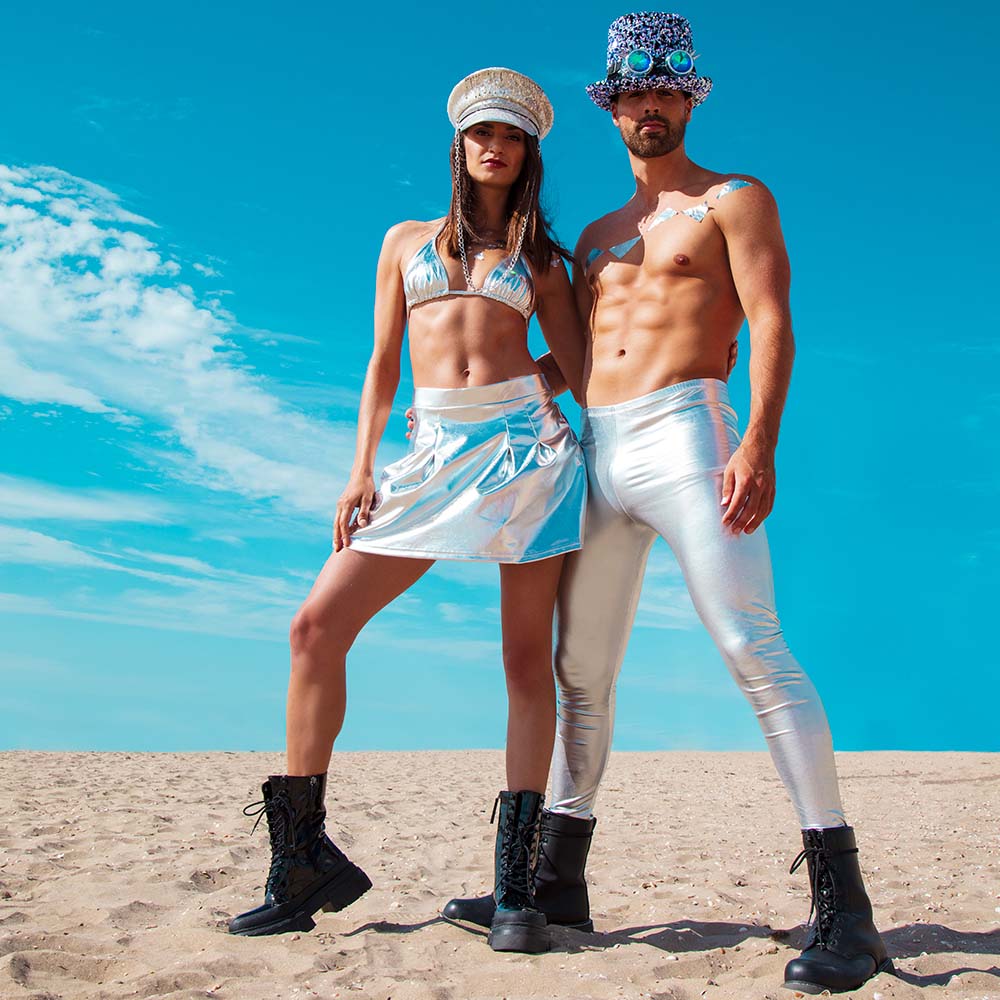 Legging Glance zilver (L/XL stretch)