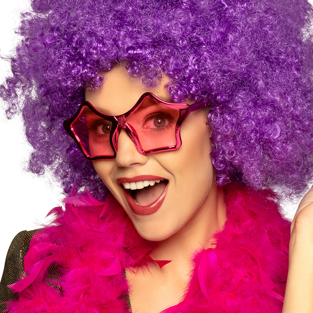 Partybril Ster 3 kleuren ass.