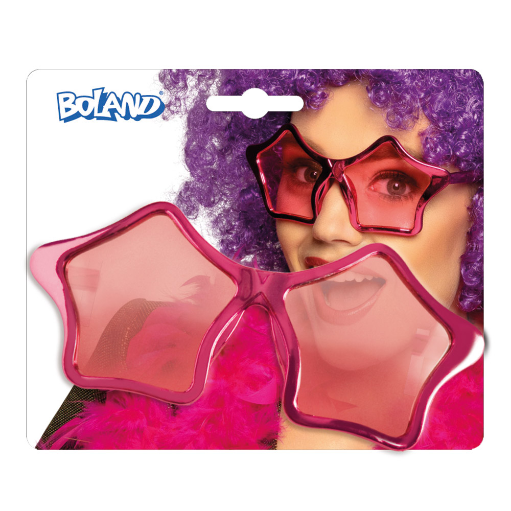 Partybril Ster 3 kleuren ass.