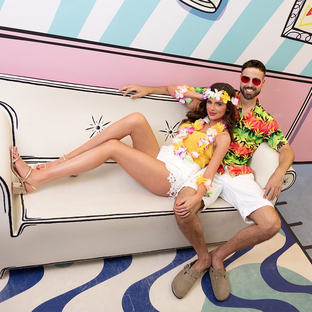 Partybril Retro 3 kleuren ass.