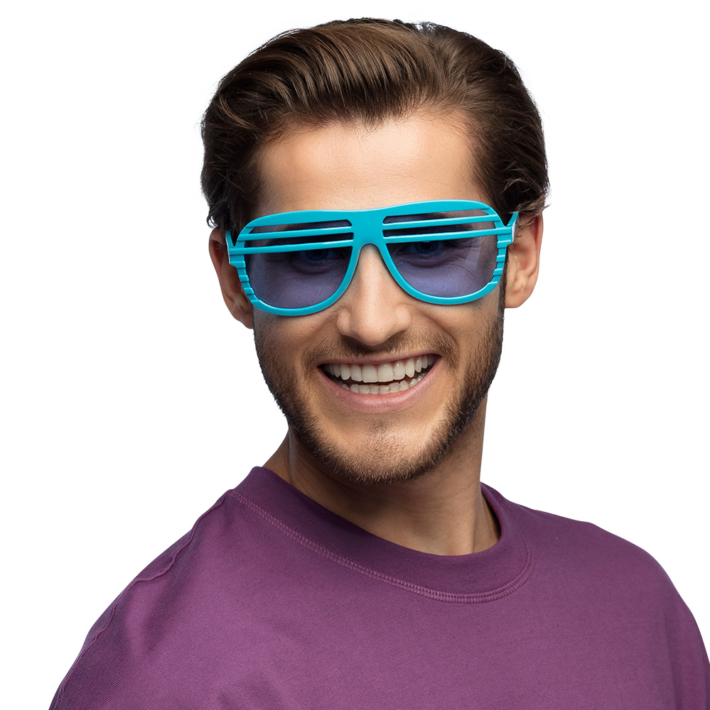 Partybril Vegas 4 neonkleuren ass. UV