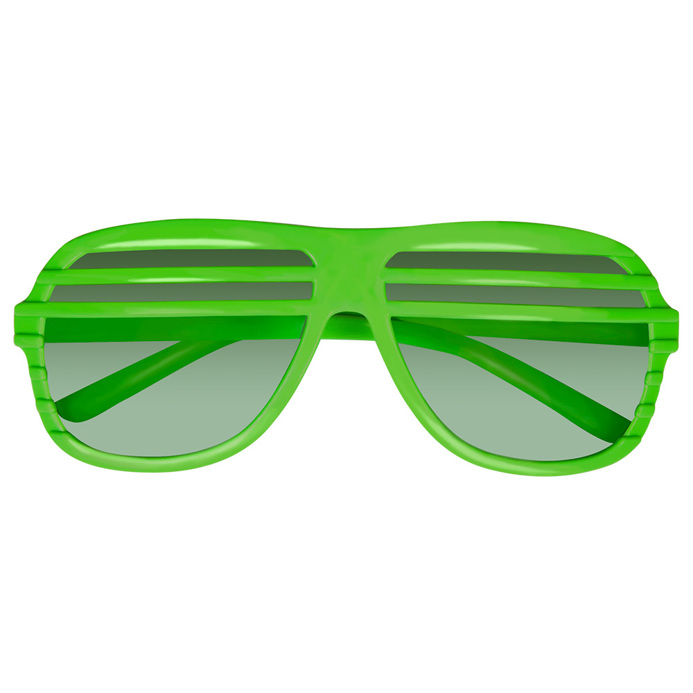 Partybril Vegas 4 neonkleuren ass. UV