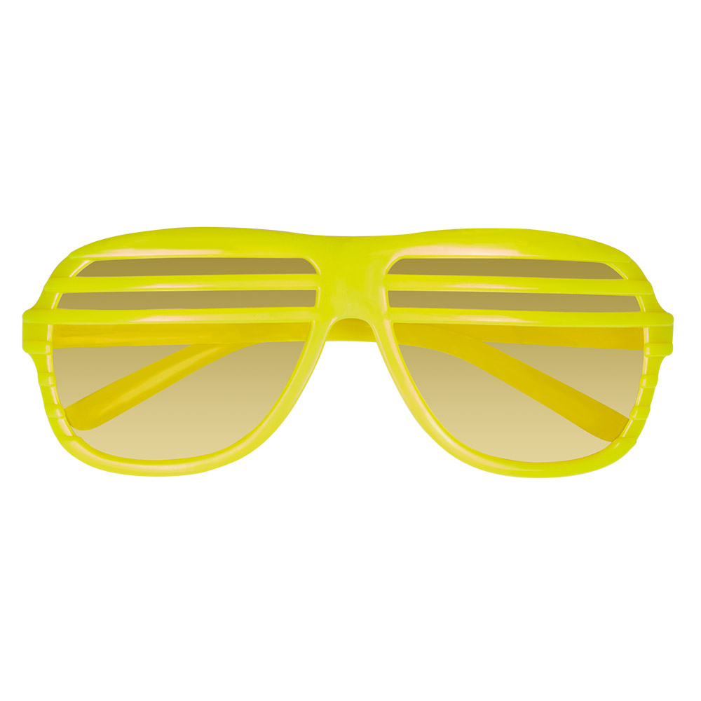 Partybril Vegas 4 neonkleuren ass. UV