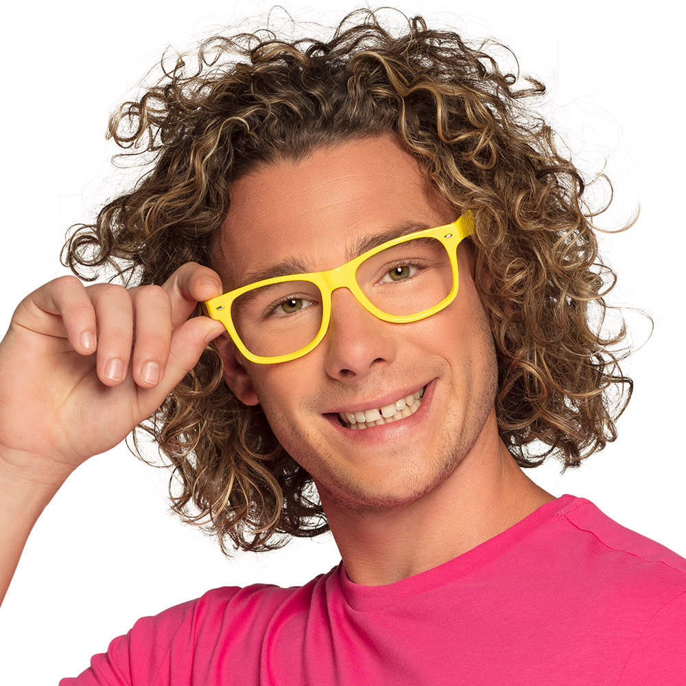 Set 3 partybrillen 3 neonkleuren UV