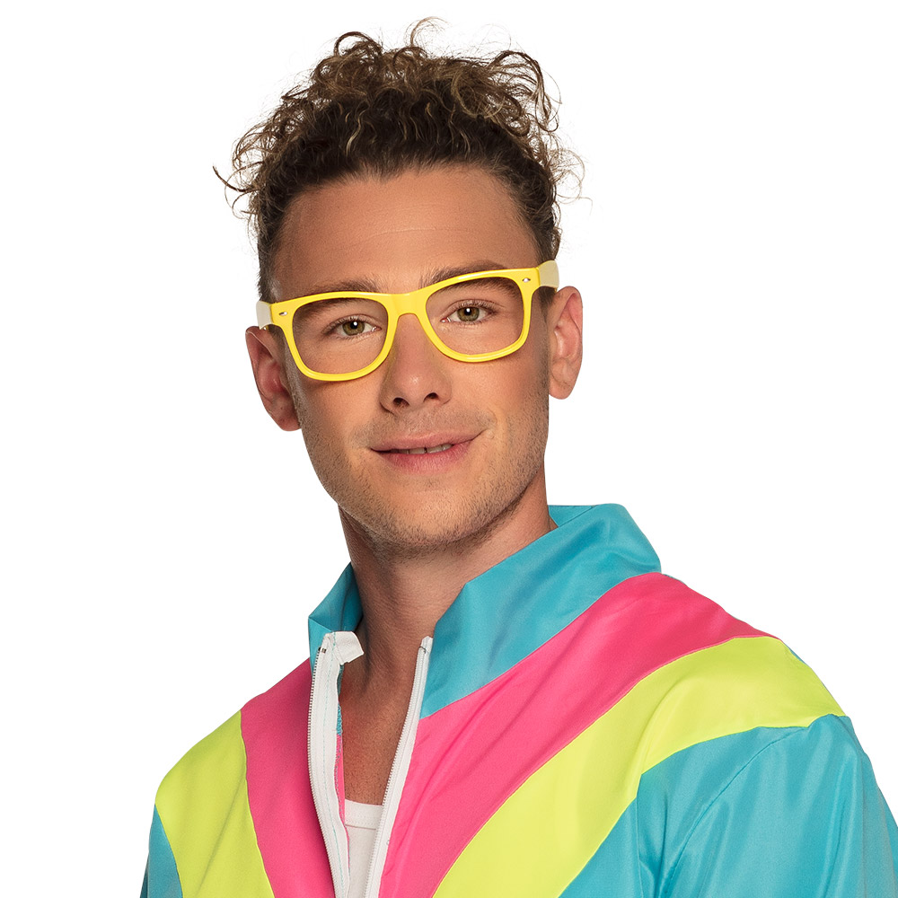 Set 3 partybrillen 3 neonkleuren UV