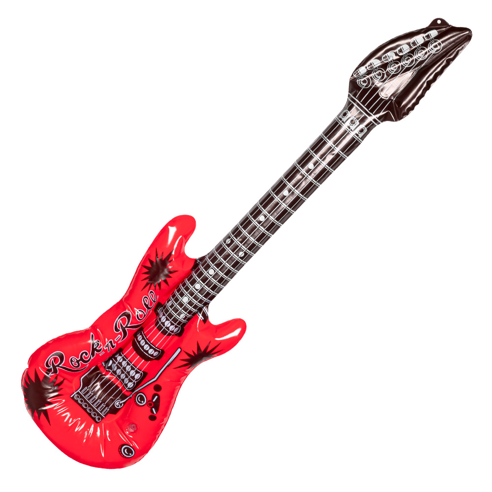 St. Opblaasbare gitaar 4 kleuren ass. (106 cm)