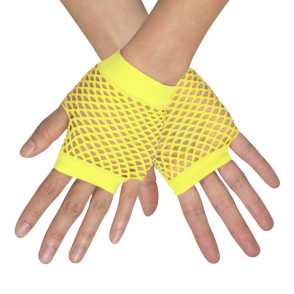 Pr. Handschoenen pols New York neon geel