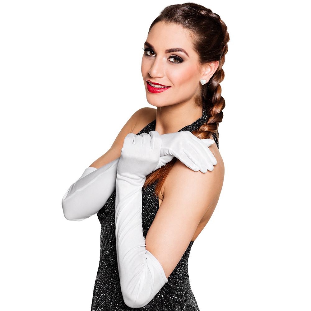 Paar handschoenen opera Los Angeles wit