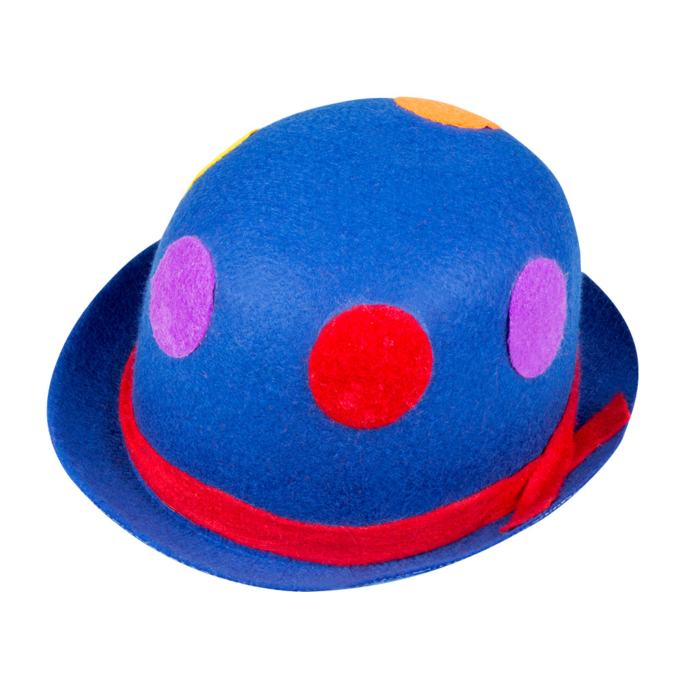 Hoed Binky bowler 6 kleuren ass.