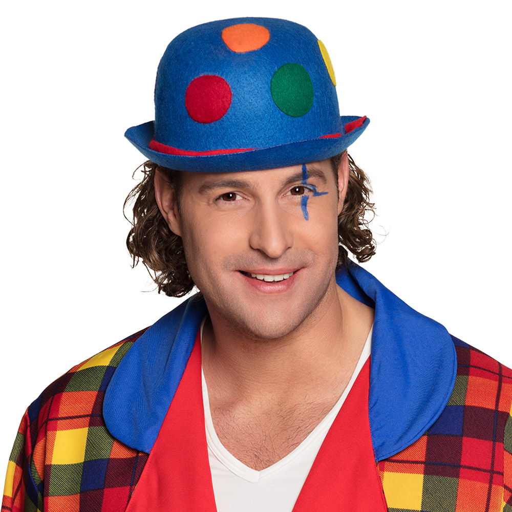 Hoed Binky bowler 6 kleuren ass.