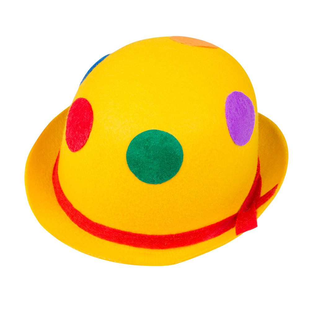 Hoed Binky bowler 6 kleuren ass.