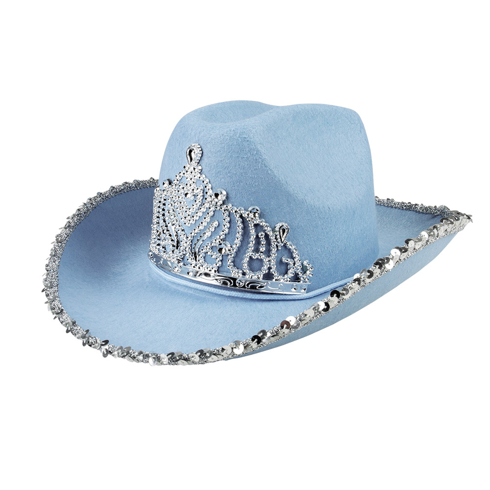 Cowboyhoed Glimmer 4 kleuren ass.