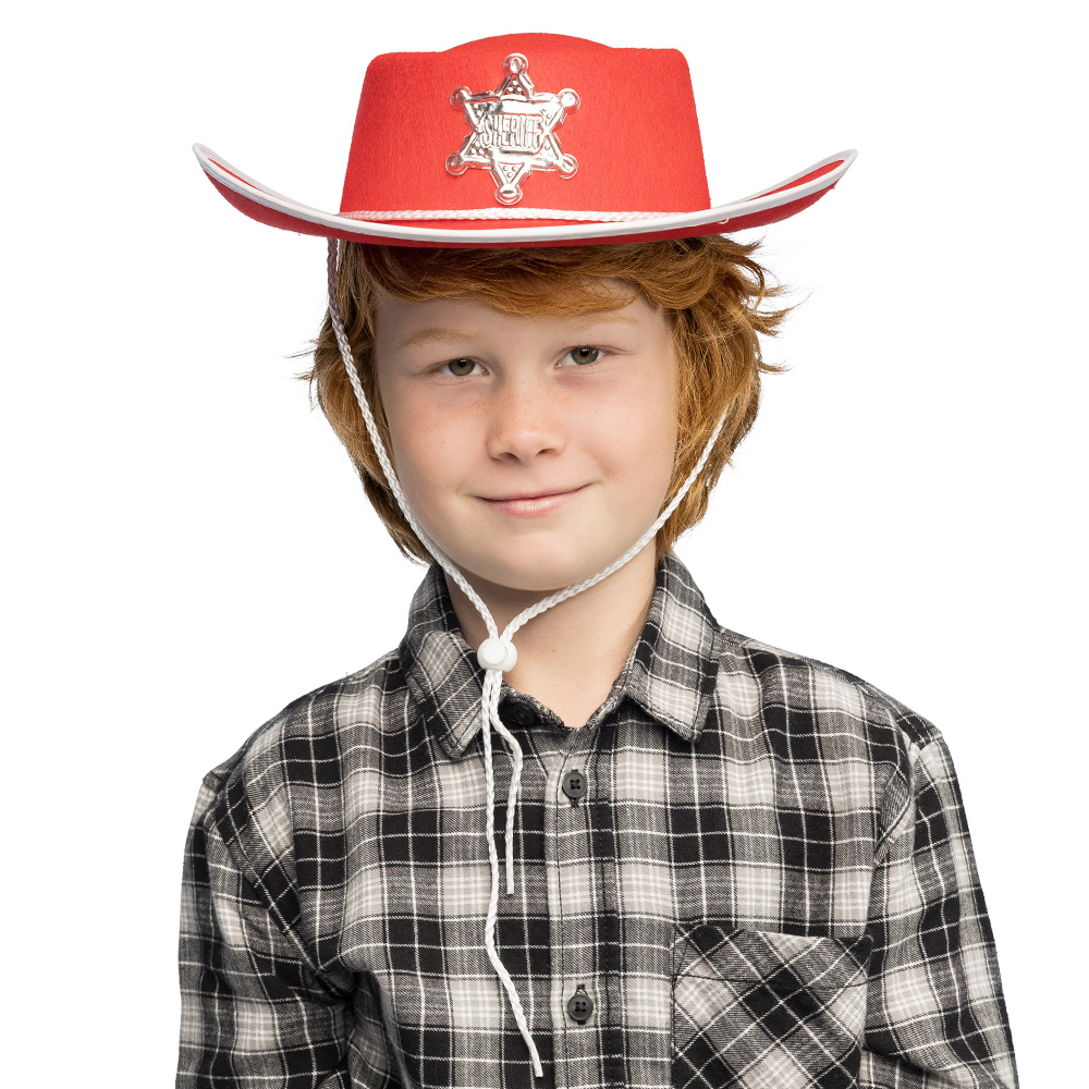 Cowboyhoed kind Deputy sheriff 3 kleuren ass.