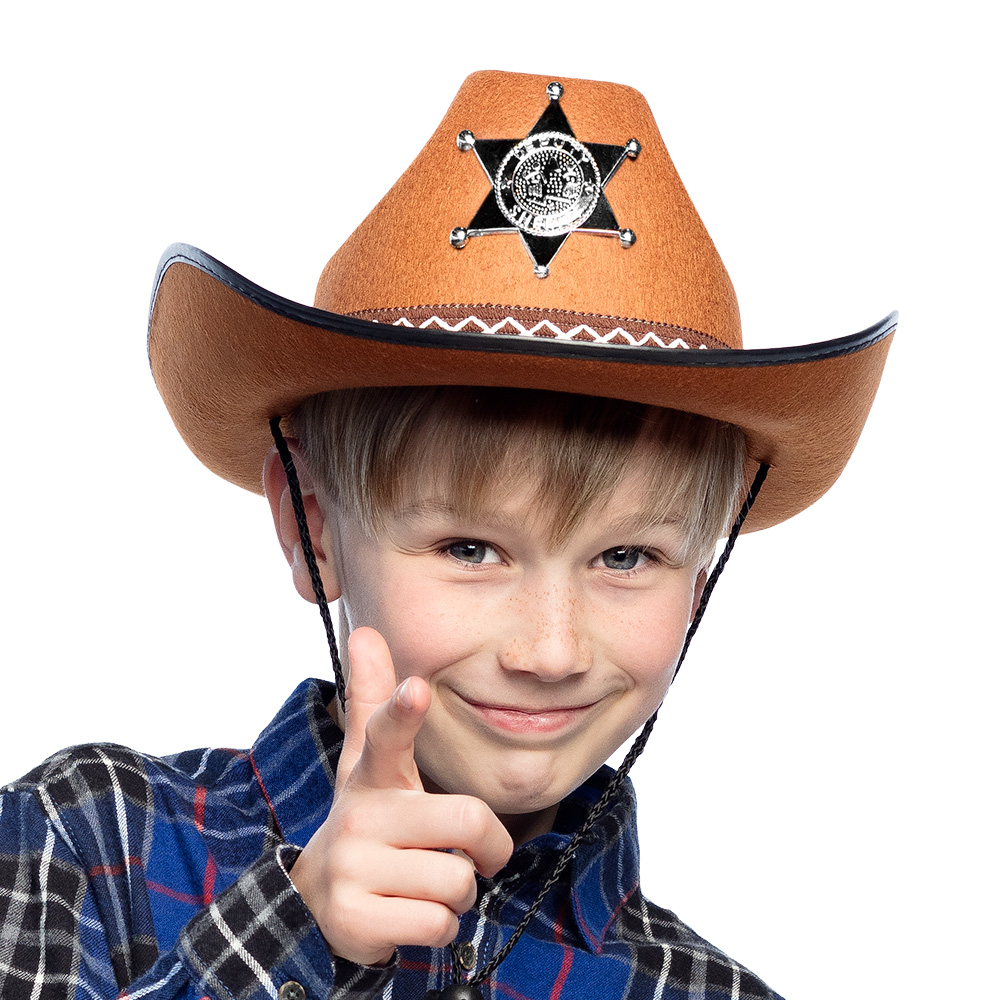 Cowboyhoed kind Sheriff bruin