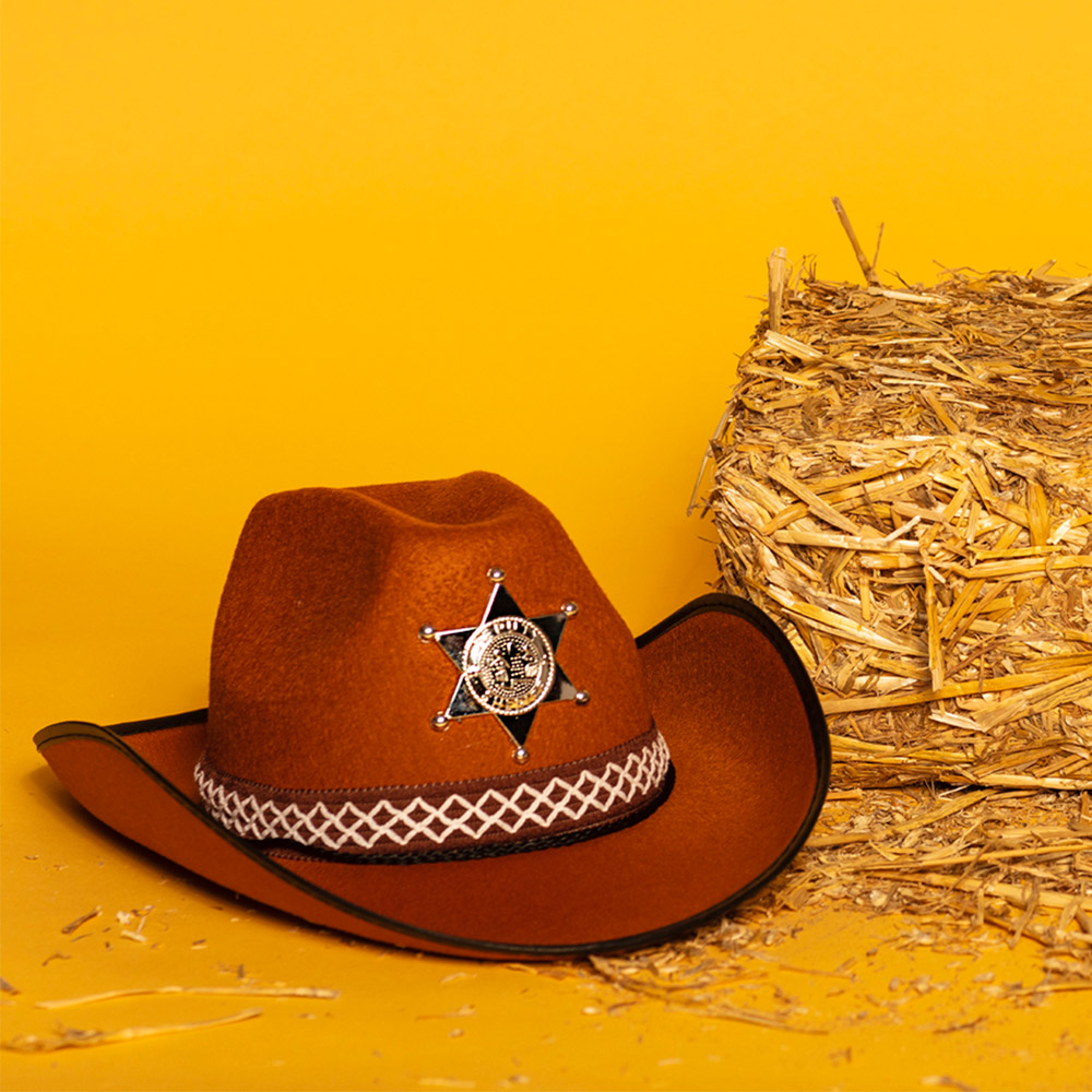 Cowboyhoed kind Sheriff bruin