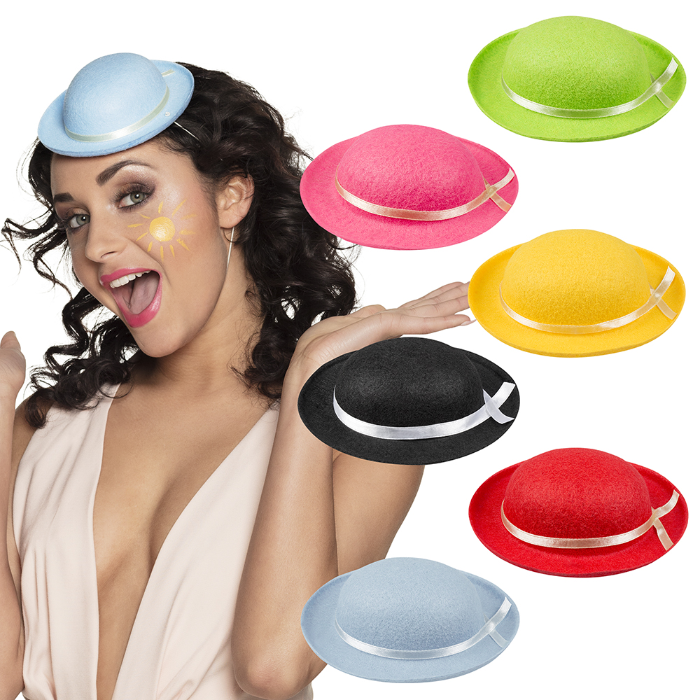 Minihoed Dazzler 6 kleuren ass.