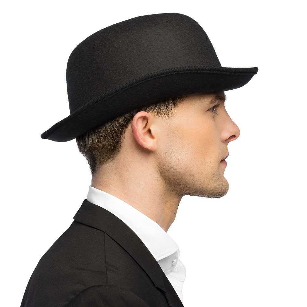 Hoed Steambowler zwart (high quality)