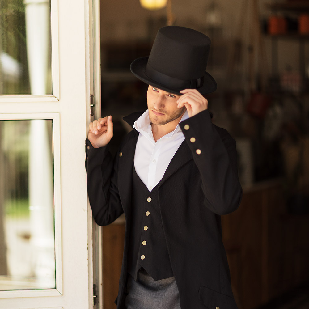 Hoed Byron zwart (high quality)