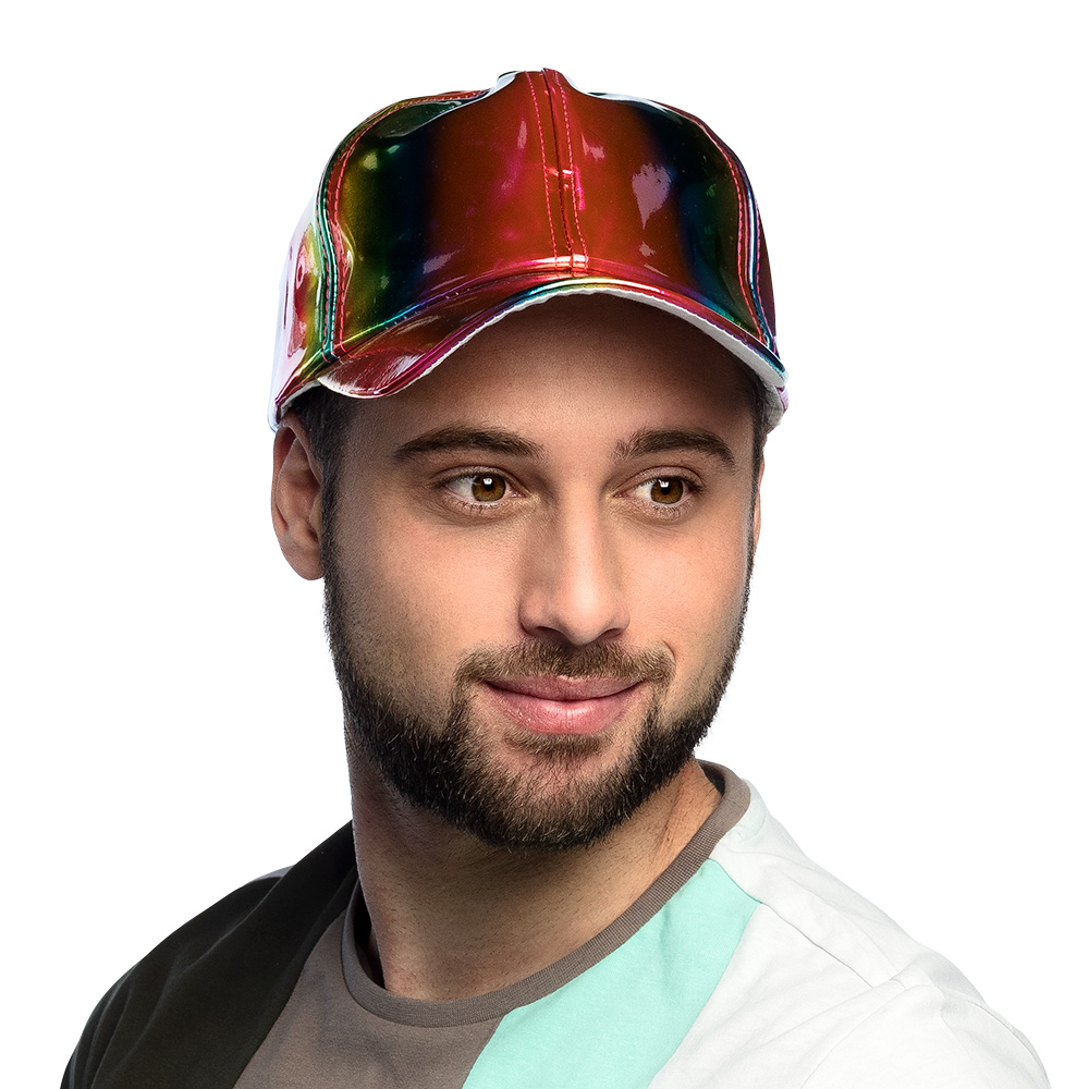 Pet Holo regenboog (verstelbaar)