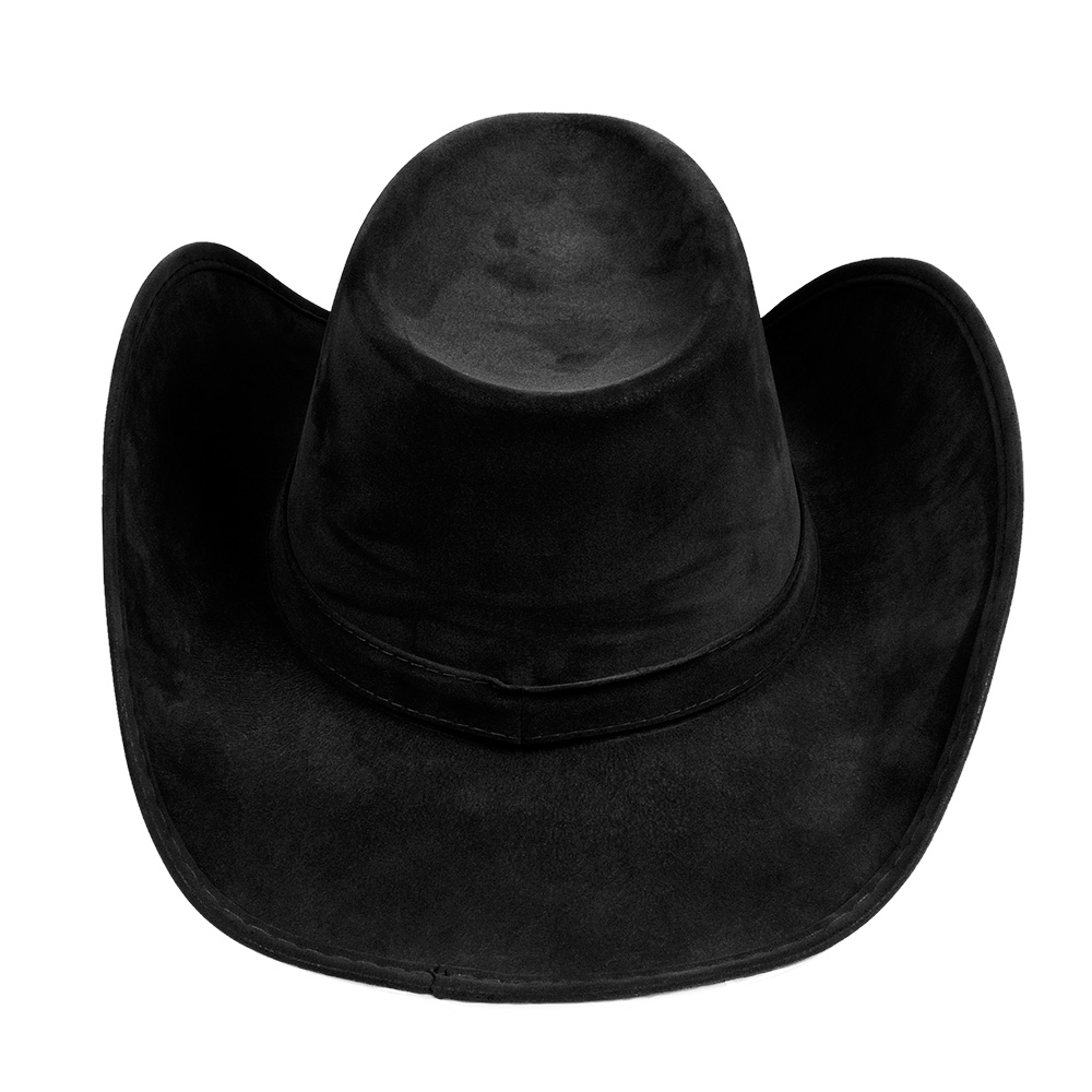 Cowboyhoed Wyoming zwart (leatherlook)