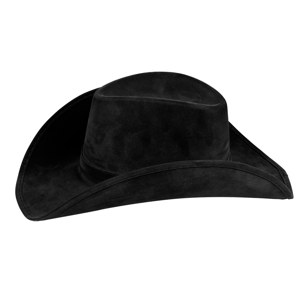Cowboyhoed Wyoming zwart (leatherlook)