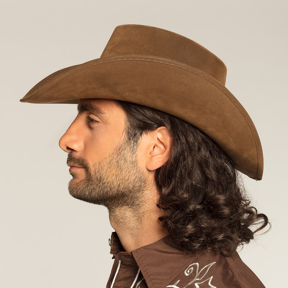Cowboyhoed Wyoming bruin (leatherlook)