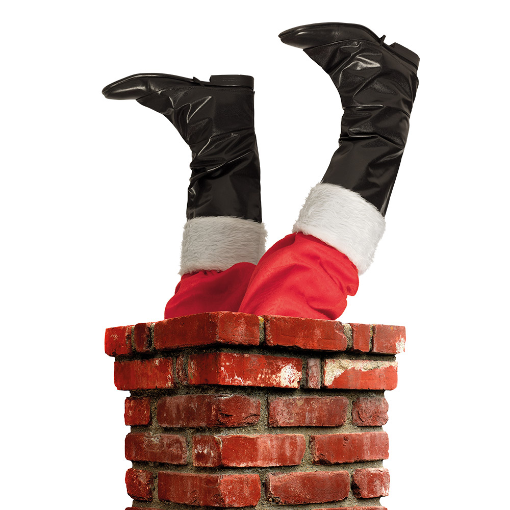 Paar beenkappen Kerstman