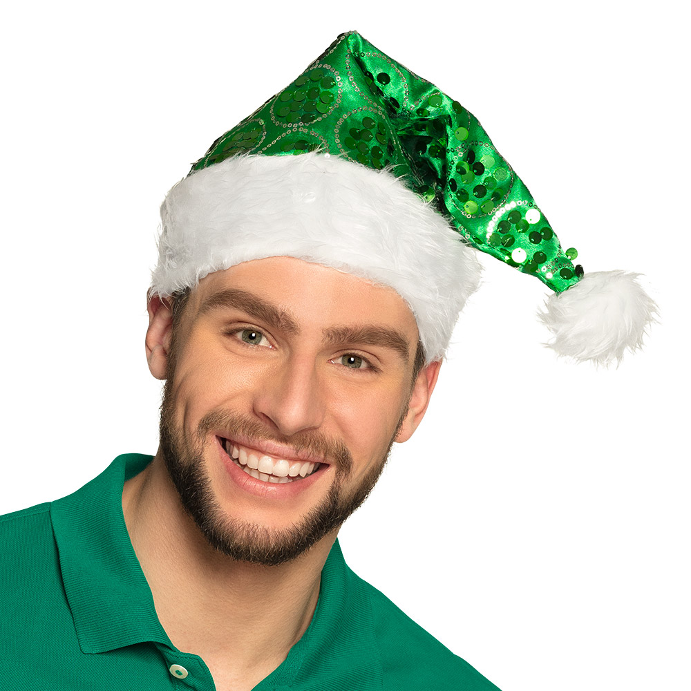 Kerstmuts Dangling 3 kleuren ass.