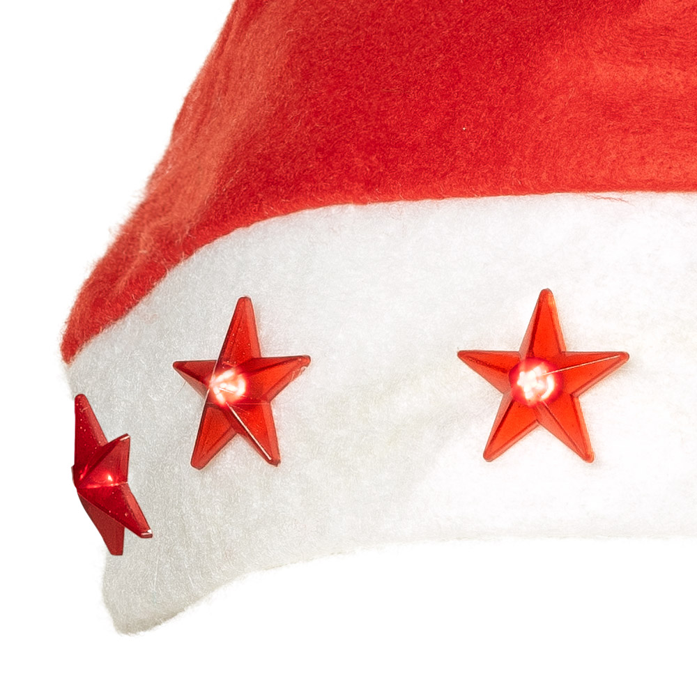Kerstmuts Sterren rood