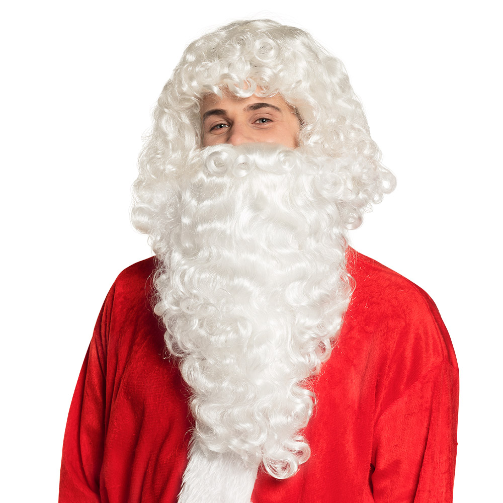 Pruik Kerstman met baard