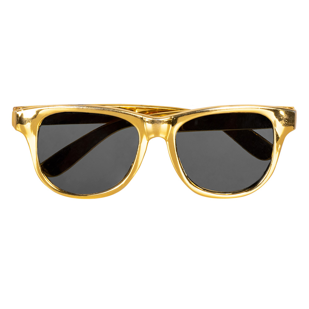Accessoireset goud (partybril, vlinderstrik en bretels)