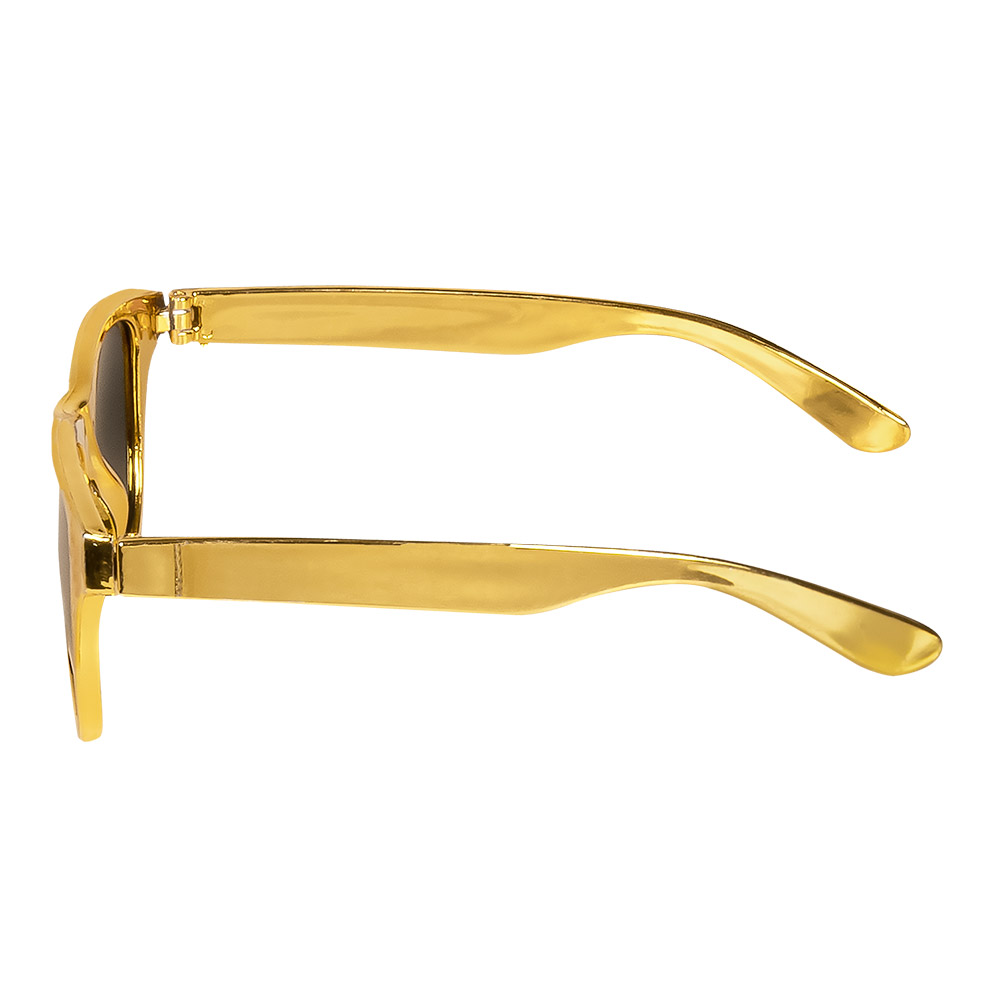 Set Pailletten goud (partybril, vlinderstrik en bretels)