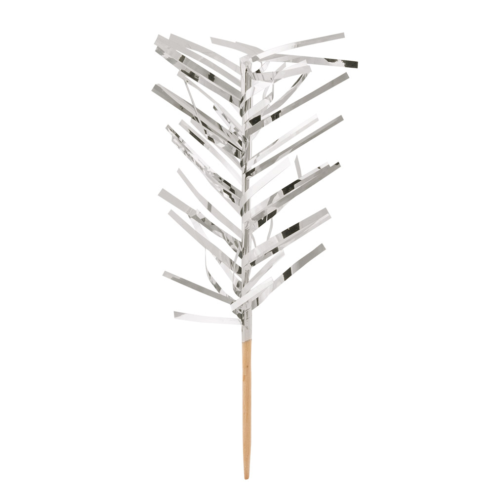 Set 20 cocktailprikkers zilver (10 cm)