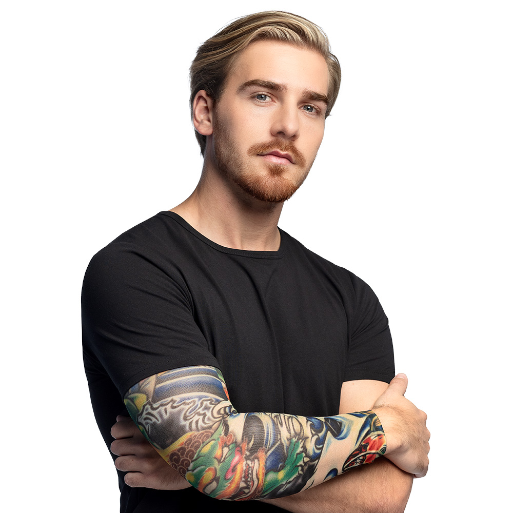 Tatoeage mouw Stoer 6 ass.