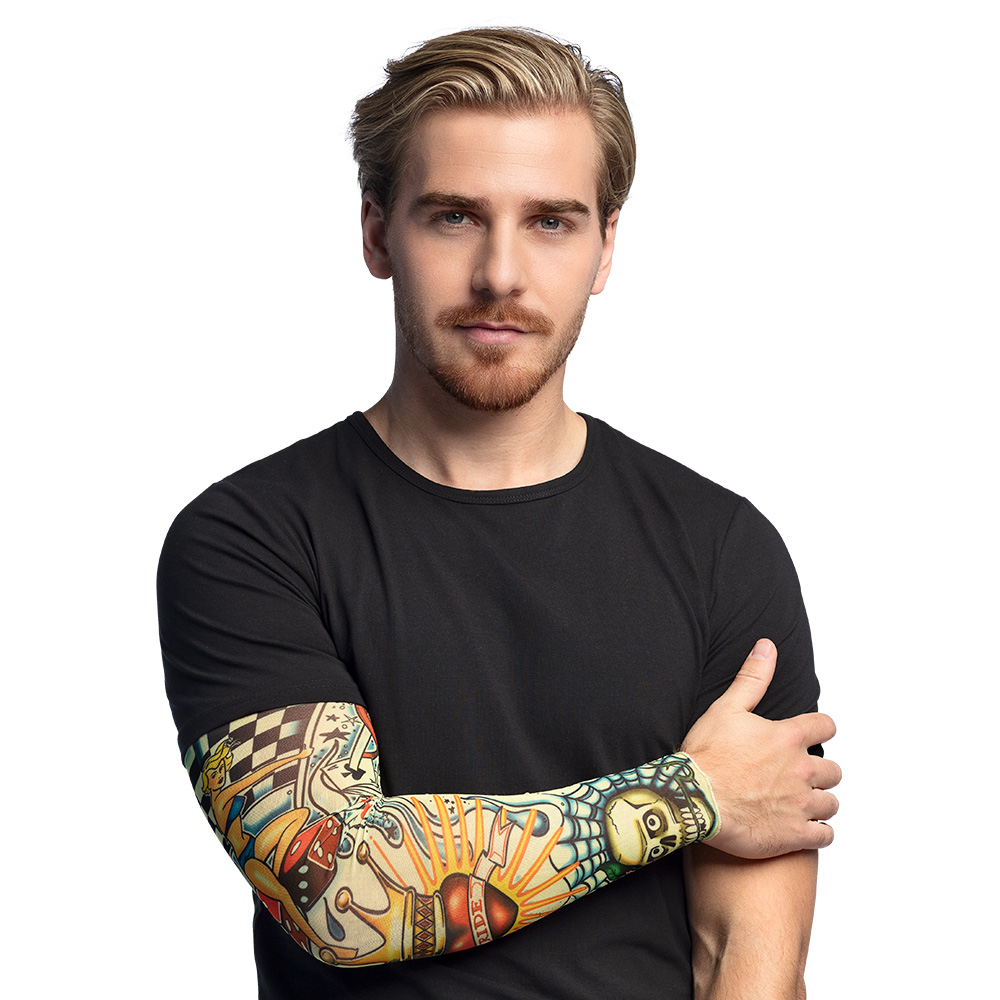 Tatoeage mouw Gambler