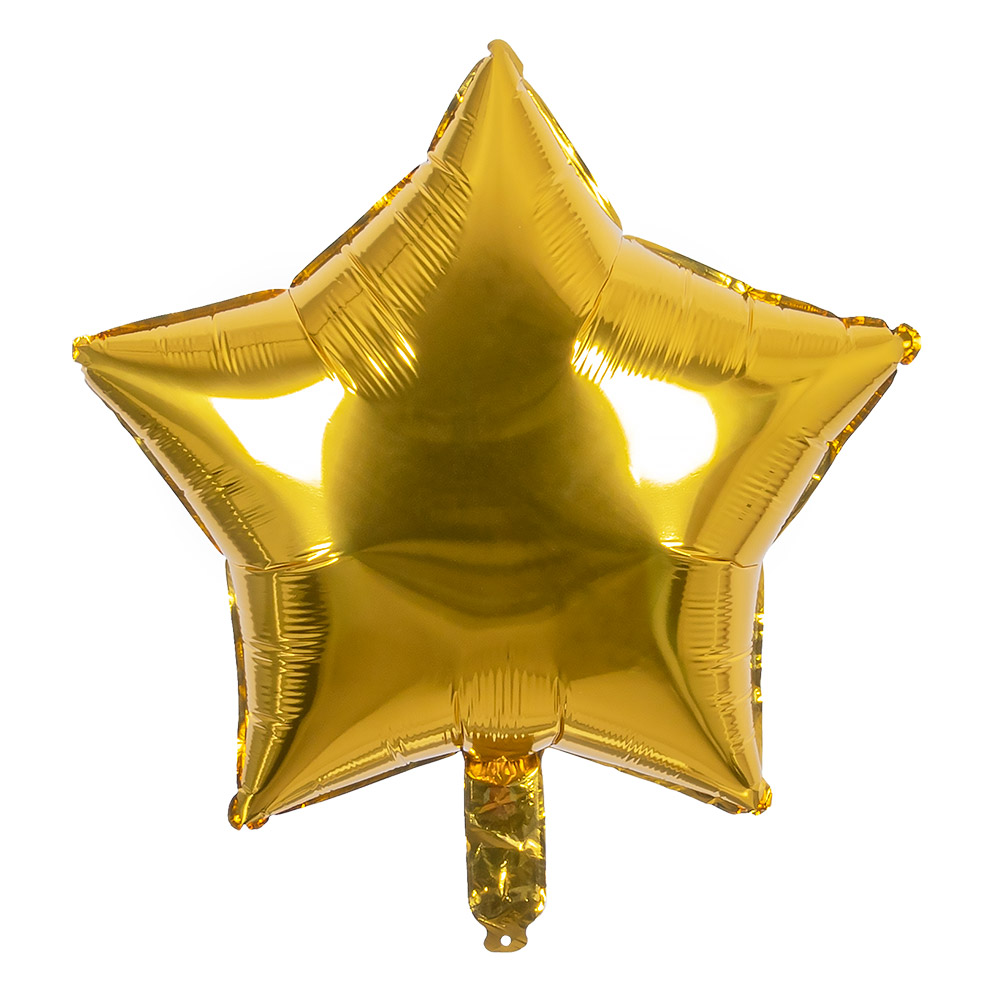 St. Folieballon Ster goud (40 x 45 cm)