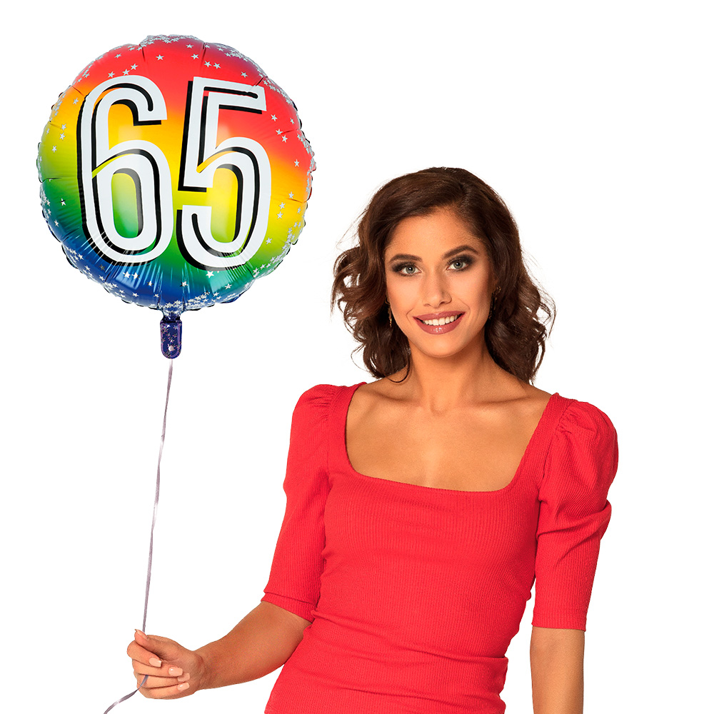 Folieballon '65' (Ø 45 cm)